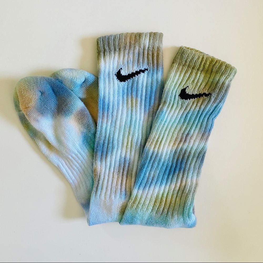 Nike Tie Dye Socks Blue NWT